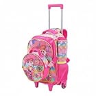 Mochila de Rodinhas Infantil Coelhinha com Patins 2 Rodas + Lancheira e Estojo