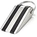 SleekStopper Decorative Stainless Steel Door Stopper with Rubber Treads and Metal Handle (2 Pack) - Lifetime Guarantee!