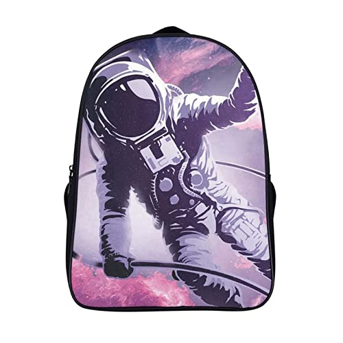 Sac d'école cool astronaute 3D mixte pour élève et adolescent dynamique