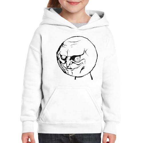 Sweat à capuche enfant Rage Face idéal pour les journées de détente au collège