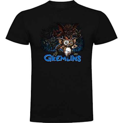 the Fan Tee Camiseta de Mujer Varios Peliculas Gremlins Gizmo Spielberg Terror Comedia Medianoche L