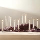 NUPTIO Hurricane Taper Candle Holder - 10 Pcs Glass Candle Stick Stands Pack Clear Glass Hurricane Candlestick Shade for Tapered Candles Modern for Wedding Christmas Table Dinner Fireplace