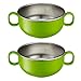 Innobaby Din Din Smart Stainless Steel Starter Bowl (2PK: Green)