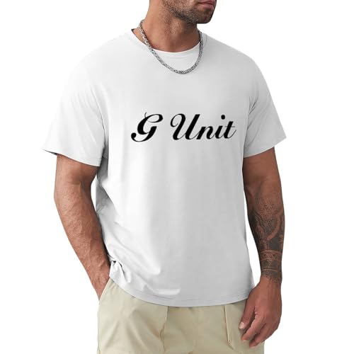 G Unit 50 Cent Rap Hip Hop Logo Mens T-ShirtWhite L