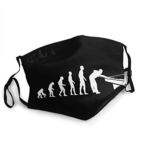 Mask Billiard Evolution Adult Face Wind and Dust-Proof Black 1 Pcs