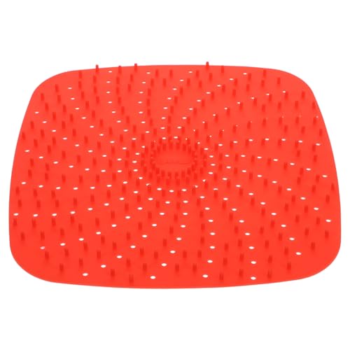 CONGARTENO Alfombrilla Reutilizable para Freidora Aire Antiadherente Silicona Perforada para Cocinar Crujiente Accesorio Útil Cocina