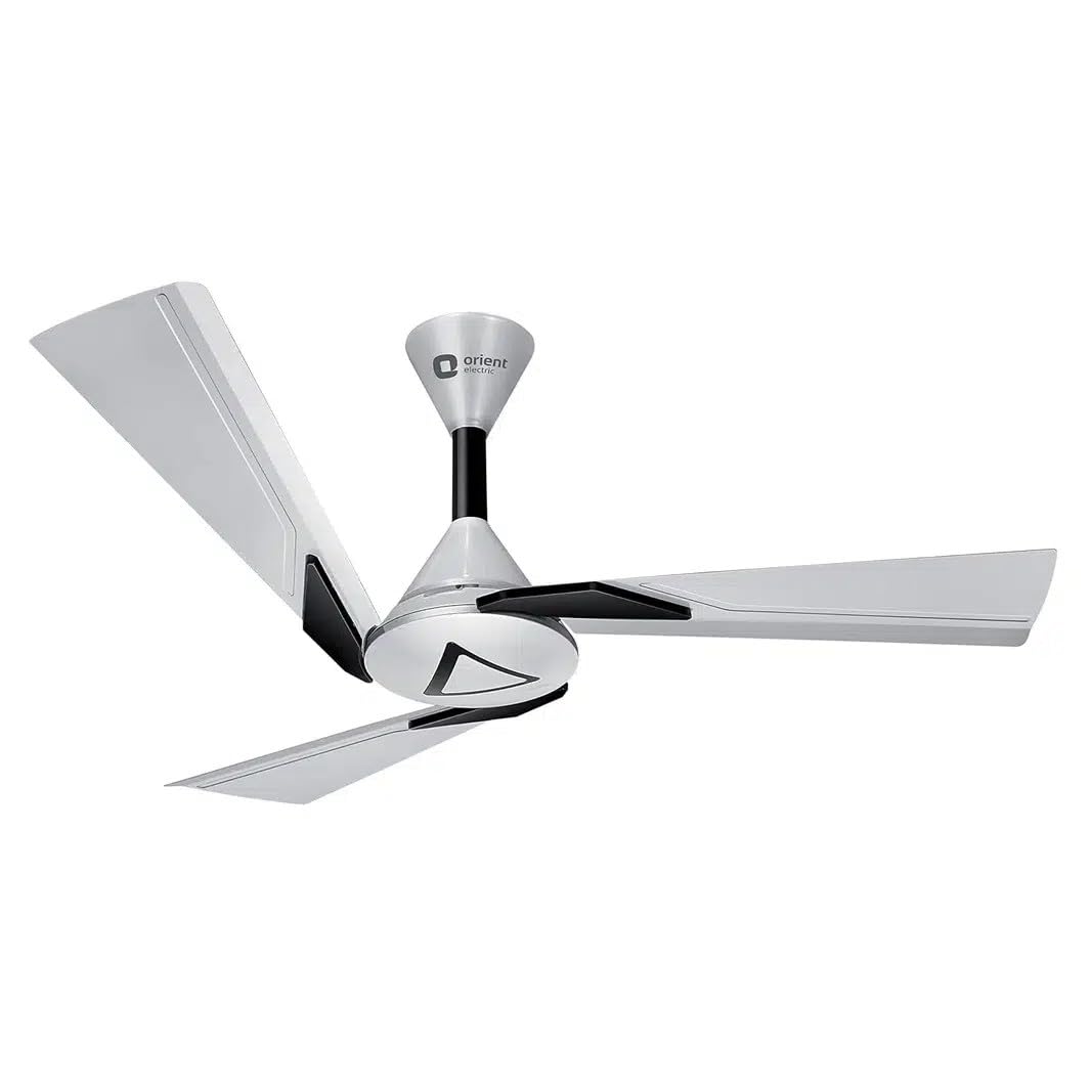 Orient Electric Orina 48 inch (1200mm) Dia. Ceiling with Electronic Regulator (Pearl White Black)