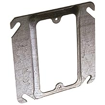 Hubbell WIRING768 662126 Square Mud Ring, 1 Device, 4", 5/8" Raised