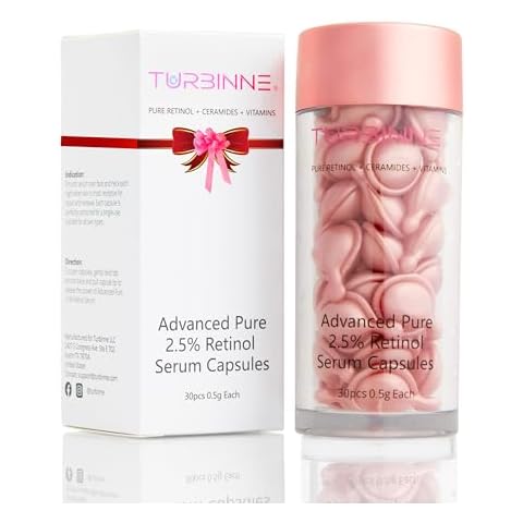 Turbinne Pure 2.5% Retinol Serum Capsules. Look 5 Years Younger In 30 Days. Powerful Anti -Aging Cover