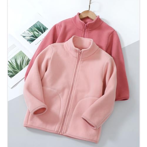 Girls Fleece Coat Jacket Solid Color Soft Sherpa Lined Zipper Sweatshirt Casual Winter Warm Outerwear With Pockets4