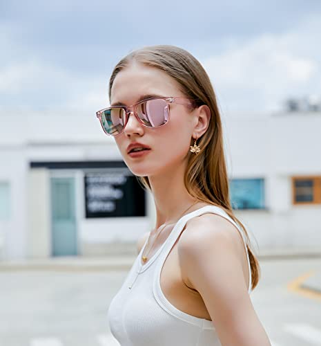 Image of FEISEDY Classic Square Retro Polarized Sunglasses Women Men 80s Sun Glasses Trendy UV400 B1858