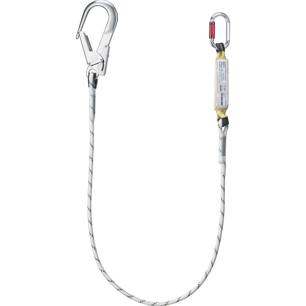 Cordino anticaduta con assorbitore d'energia. Lunghezza max 1,5 mt inclusi connettori.