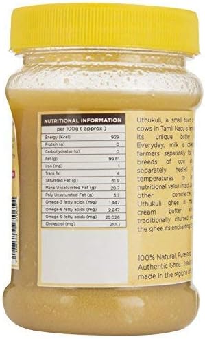 Delight Foods Uthukuli Pure Cow Ghee | Pure Clarified Butter | 100% Natural & No Preservatives (Ghee 400ml (200ml x 2))