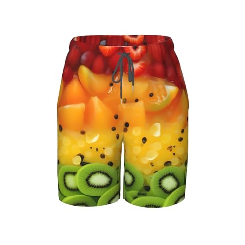 Fresh Fruit Youth Beach Pants, Soft and Breathable, with Drawstring Waist, Suitable for Sports and Leisure.