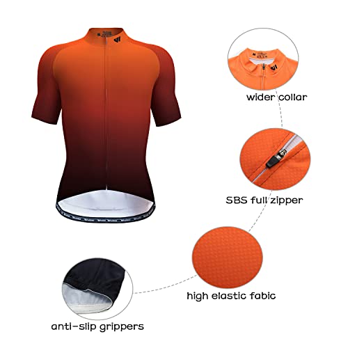 Foto von Lo.gas Radtrikot Herren Kurzarm - Rennrad Trikot Herren Reißverschluss mit Taschen, Sommer Atmungsaktiv