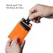 ALPAKA Up Card Holder: Minimalist Wallet for 4 Cards with Pull Tab Access, Slim Front Pocket Cardholder, Compact Credit Card Case, Everyday Carry Organizer, Hot Orange X-Pac VX21