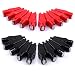 Atoplee 10 pairs 20A Insulated Clip ALLIGATOR Test Clamp Black Red