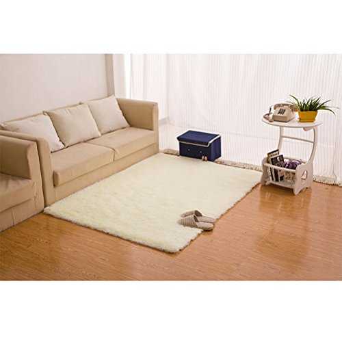 Tapete para quarto VORCOOL super macio área moderna tapete sedoso liso tapete para área de jogos par