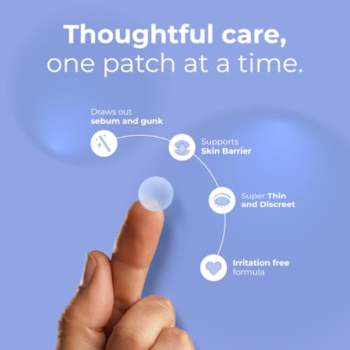 Nua Pimple Patch | 36 Hydrocolloid and Salicylic Acid Patches | Absorbs Oil, Prevents Scarring | Overnight Treatment | For All Skin Types | Acne Patches for Face