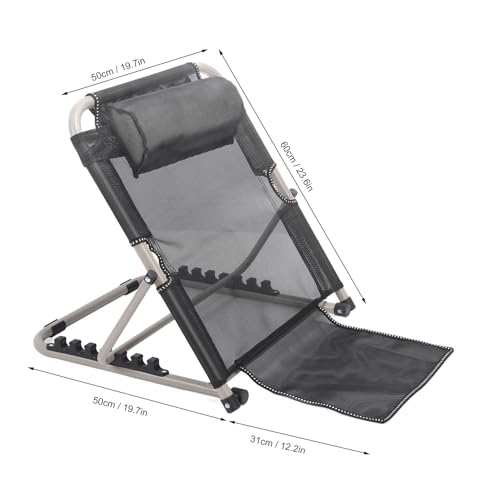 Respaldo de cama ajustable con elevación y almohada plegable para reposo ergonómico 5