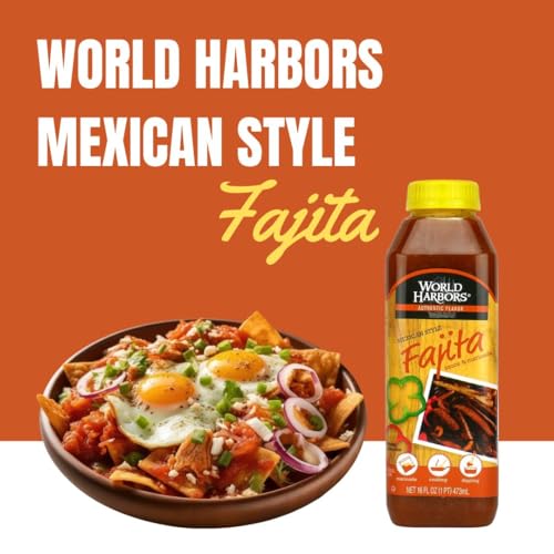 World Harbors Mexican Style Fajita Marinade Pure Mexican Flavors | Perfect for Fajita Meat, Fajita Chicken, and Fajita Veggies. Grill Master's Secret for Fajitas Made in USA 16-Fl Oz (Pack of 2) - Thumbnail 7