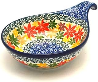 Polish Pottery Spoon/Ladle Rest - Maple Harvest