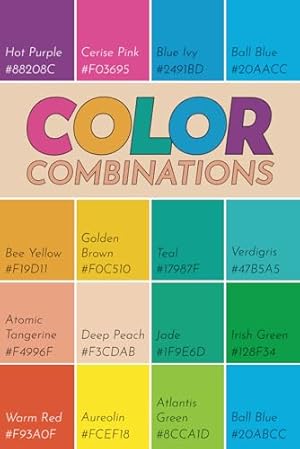 Book cover Color Combinations Book: Color Palette Book with 220 Color Schemes & 895 Color Combinations.