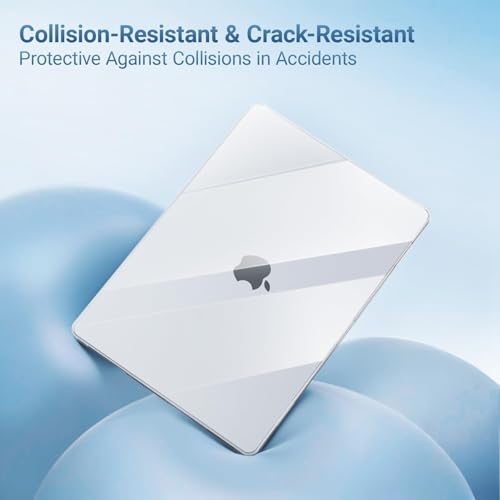 Image of MOSISO Compatible with MacBook Air 15 inch Case M4 M3 M2 2025 2024 2023 Release A3241 A3114 A2941 with Touch ID, Plastic Hard Shell Case&Keyboard Cover&Screen Protector&Storage Bag, Crystal Clear