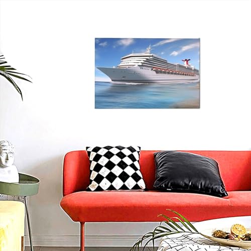 Impression sur toile bateau de croisière déco murale moderne chambre 45