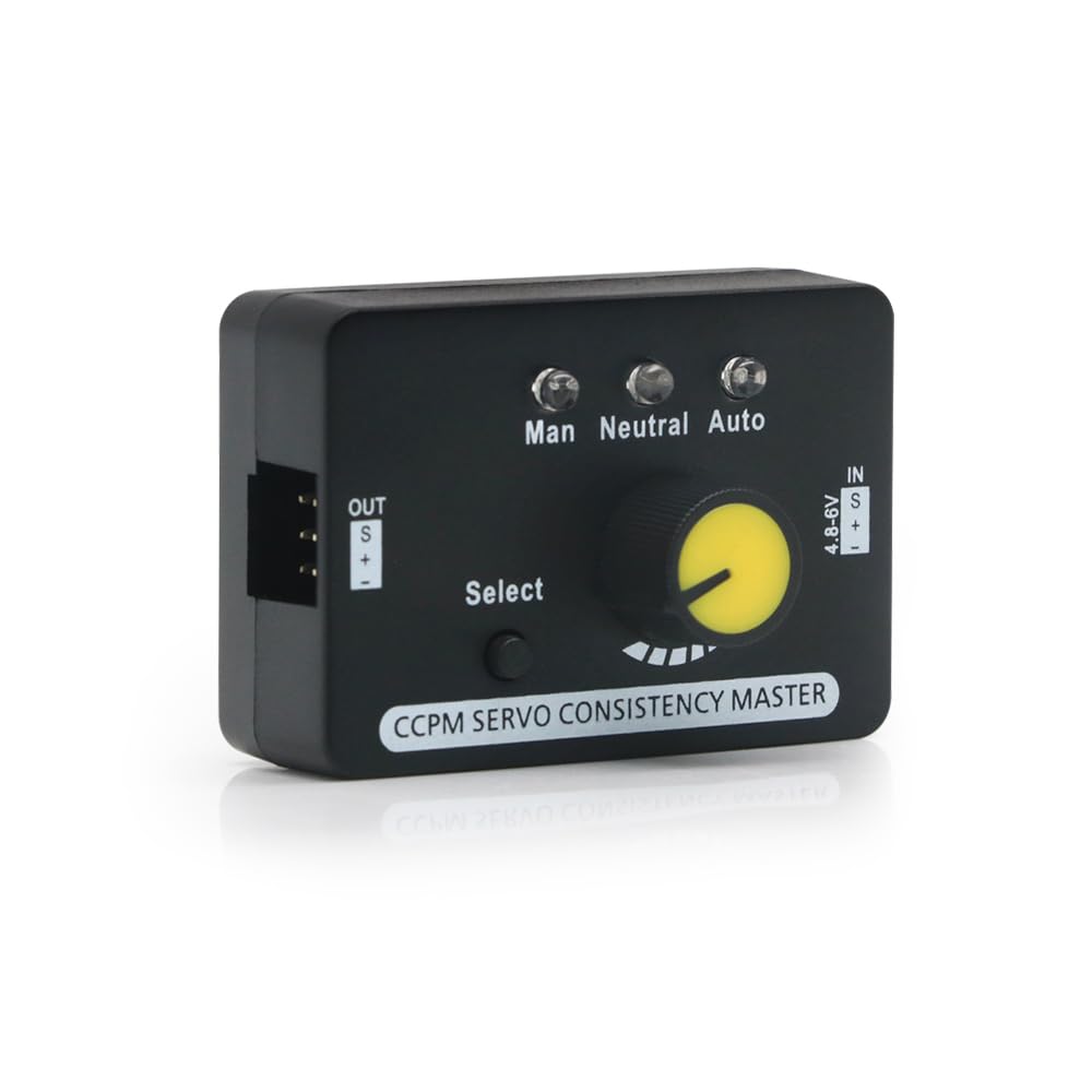 aneegfpv RC Servo Tester Centering Tool 3CH ECS Servo Motors Checker Power Channel CCPM Meter Master Checker for Airplanes Remote Control Models
