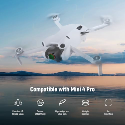 NEEWER 14 Pack Filter Set Compatible with DJI Mini 4 Pro, Polarized ND Filters, ND8 ND16 ND32 ND64 ND128 ND256 ND1000 ND8/PL ND16/PL ND32/PL ND64/PL Black Diffusion 1/4 Light Pollution CPL, FL-B05