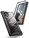 Produktbild i-Blason Transparent Hülle für Samsung Galaxy S22 Ultra (6.8") 5G Handyhülle Bumper Case Robust Schutzhülle Robust Cover [Ares] OHNE Integriertem Displayschutz 2022 Ausgabe (Schwarz)