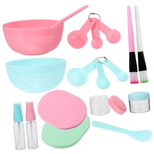 FOMIYES Diy Facial Mask Bowl Kit 9pc Set Mask Mixing Bowl Spoon Brush Skincare Tools