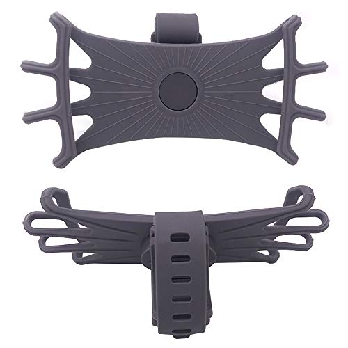Suporte de celular para bicicleta, suporte estabilizador de silicone giratório de 360°, braçadeira u