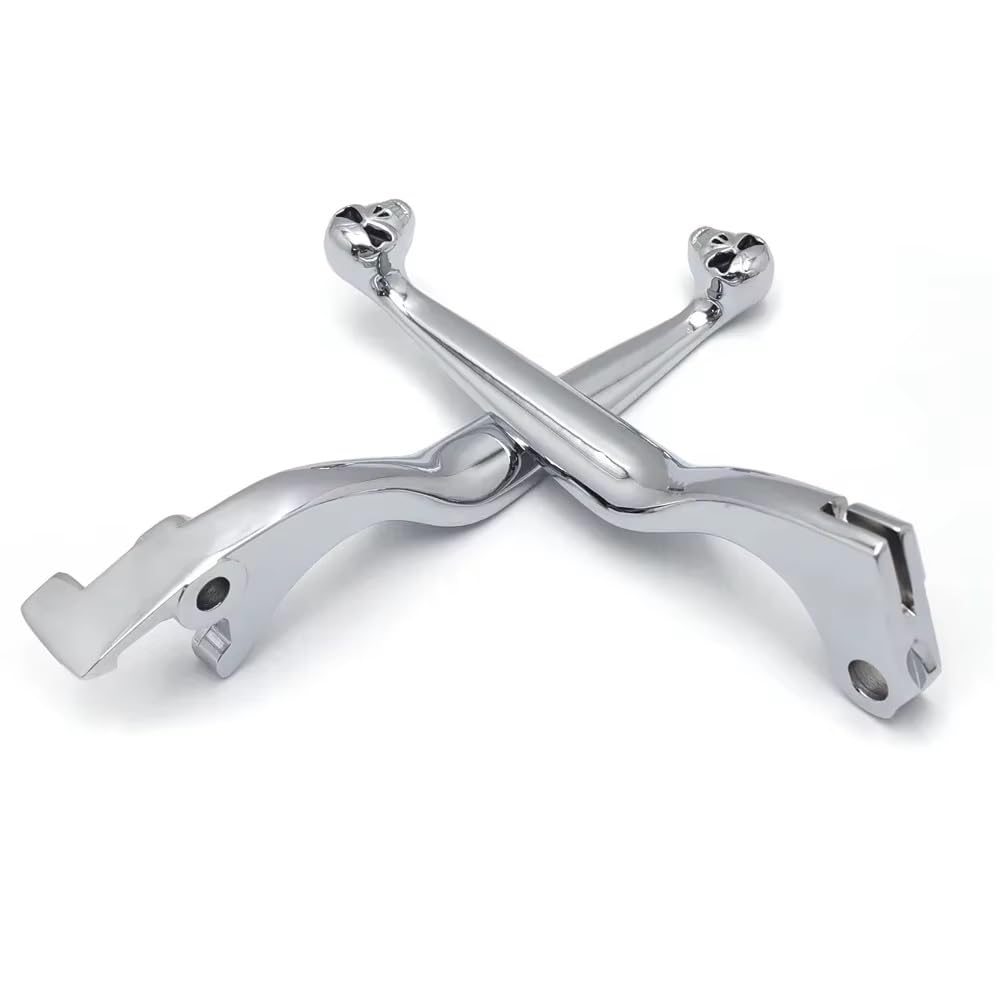 Zhannuobhd Mt241-012-Cd-Skull Brake Clutch Lever For Shadow 600 750 1100 For Vtx1300 For Vt1300 For Vtx For Vt 1300 Chrome Motorcycle Accessories Brake Clutch Skull Hand Lever(Mt241-012-Cd-Skull)