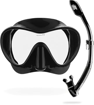 spearfishing mask and snorkel