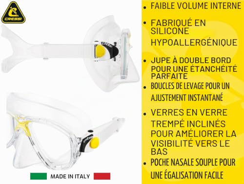 Kit de snorkel Cressi Sub Marea VIP Jaune Marea + Gamma - vue 9