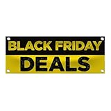Blk Friday Vinyl Banner- Holiday Shopping Signage - Business Sign Seasonal Store Display - 48'x18' Vinyl Banner - 4 Corner Grommets - BAN0009