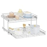 LOVMOR Organizador individual extraíble para gabinete, organizador de ollas y sartenes y estante de despensa de almacenamiento para cocina (25½ pulgadas