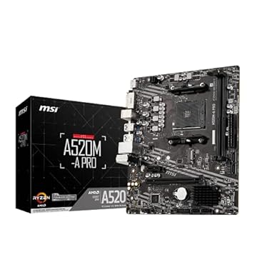 MSI PRO AMD A520 Micro ATX DDR4-SDRAM Placa-mãe