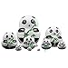HMEI Matrioska 10 Pz Panda in Legno Fatti A Mano Bambole Nidificanti Matryoshka Bambole Set Tema Animale per Bambini Giocattolo Compleanno