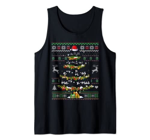 Math Teacher Pull Motif arbre de Noël Débardeur