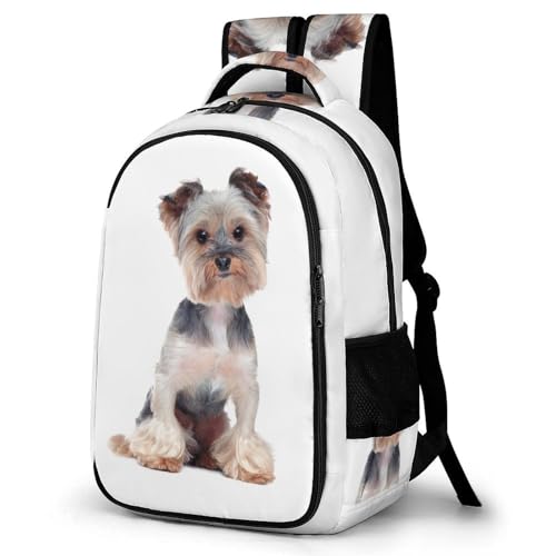 Sac à dos avec poches de camping et voyage motif chien Yorkshire Terrier