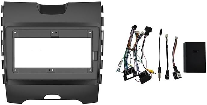 Car Radio Fascia Installation Panel For Ford Edge 2 2015-2018 Android 2 Din Stereo Mounting Bezel Faceplate Frame Kit
