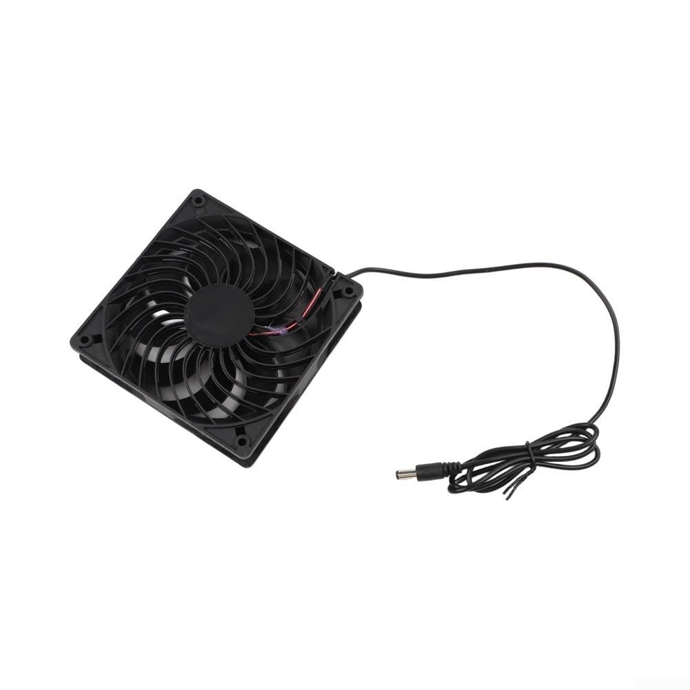Oceanlend Solar Abluftventilator Set 12V IP65 Wasserdicht für Gewächshaus(BSY-528 Double Set)