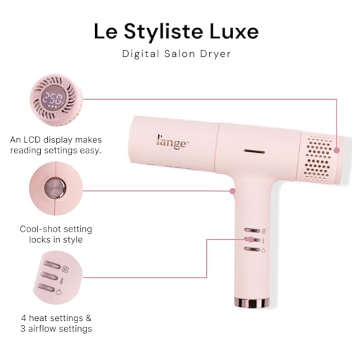 L'ANGE HAIR Le Styliste Luxe Digital Luxury Hair Dryer | Quiet Brushless Blow Dryer with Diffuser | Hairdryer with 4 Heat & 2 Speed Settings | Negative Ion Technology | Best Hair Dryer for Blowouts - image 2