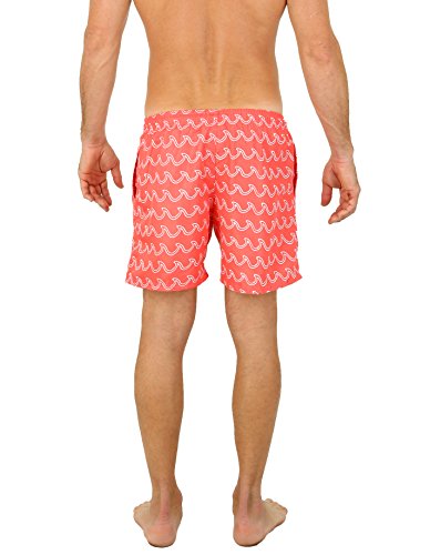 UZZI Men's Bimini Quick Dry Printed Short Swim Trunks2