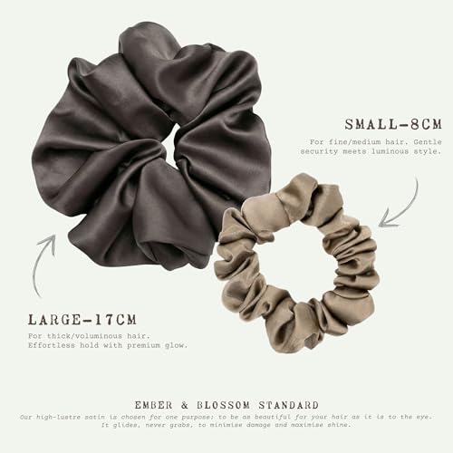 Cepillo de pelo de cerdas de jabalí Ember & Blossom de madera con funda y coleteros 5