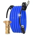 PERIOR 30 FT Heated Drinking Water Hose for RV Camper with Reducer, NSF 372 Certified Garden Hose with Automatic Thermostat, Antifreeze Protection to -40°F, GFCI Protection, 5/8" ID, 3/4" GHT Adapter