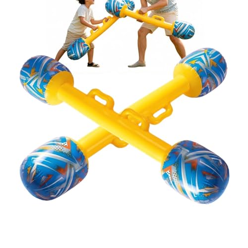 2pcs Inflatable Jousting Sticks, 45 Inch Pugil Sticks Inflatable Gladiator Game, Outdoor Toys for Kids Adults Family
